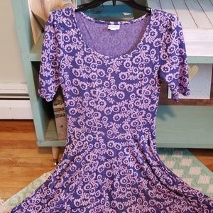 LulaRoe Purple Nicole Dress